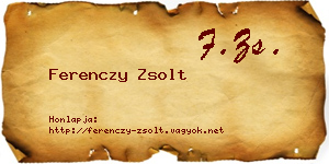 Ferenczy Zsolt névjegykártya